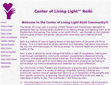 Tablet Screenshot of livinglightreiki.org